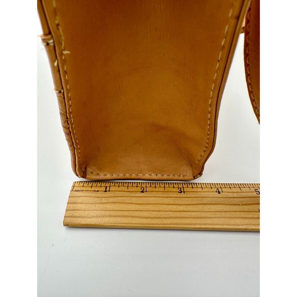 NWOT American West Shoulder Bag Womens Veg Tan Tooled Leather Studded Y2K - Picture 8 of 8